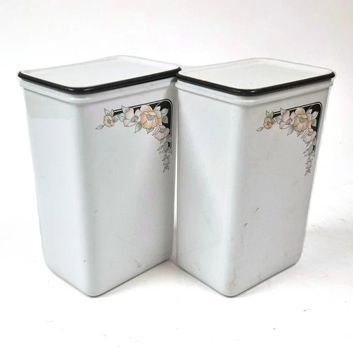 Vintage Mepal Rosti Storage Canisters Set of 2 Made in Holland '80s