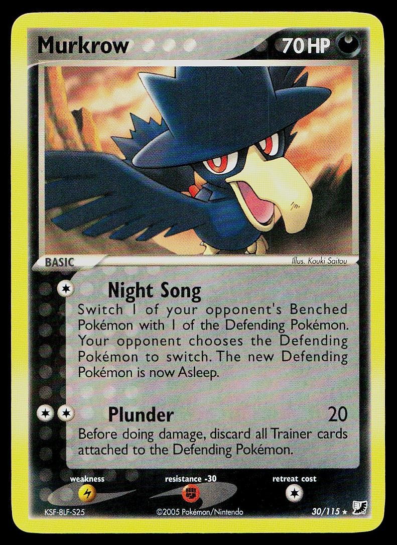 Pokemon Card Unseen Forces Murkrow 30/115 Rare