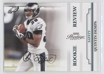 2009 Playoff Prestige Rookie Review Signatures 23/250 Quintin Demps #45 Auto 0a7