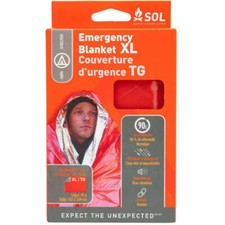 SOL Thermal Blanket Emergency Survival Rescue Heat Sheet Blanket XL