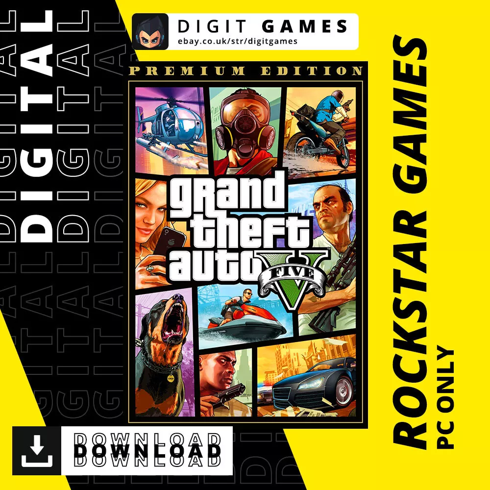 Grand Theft Auto V: Premium Online Edition (Rockstar) - Digital para  Download - Faz a Boa!