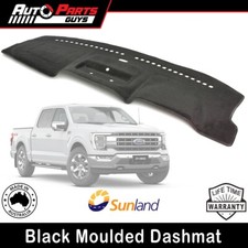 Fits Ford F150 XLT 2023 2024 2025 All Models Black Dashmat