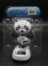 eMKay® Plastic Solar Dancing PANDA Ornament Solar Powered Car Toy for Car Offic