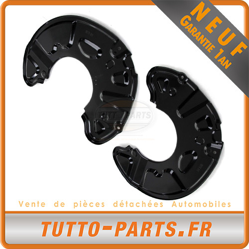 Paire de protections de disque de frein avant pour supprimer le frottement sur Mercedes W204