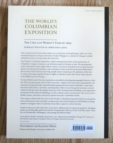 The World's Columbian Exposition: The Chicago World's Fair of 1893, Bolotin NEW - Picture 2 of 3