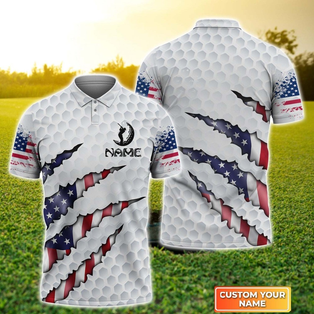 America Golf Polo Shirt Personalized Golf Polo Shirt Sports Polo Shirt Polo Shir