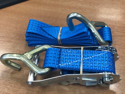 2x (Paar) Einzelzinkenhaken 5T 3M-20M Schlingen Ratschengurte *50mm Gurtband*