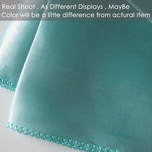 blue satin table runners anniversary wedding engagement party table decoration - Foto 2 di 3