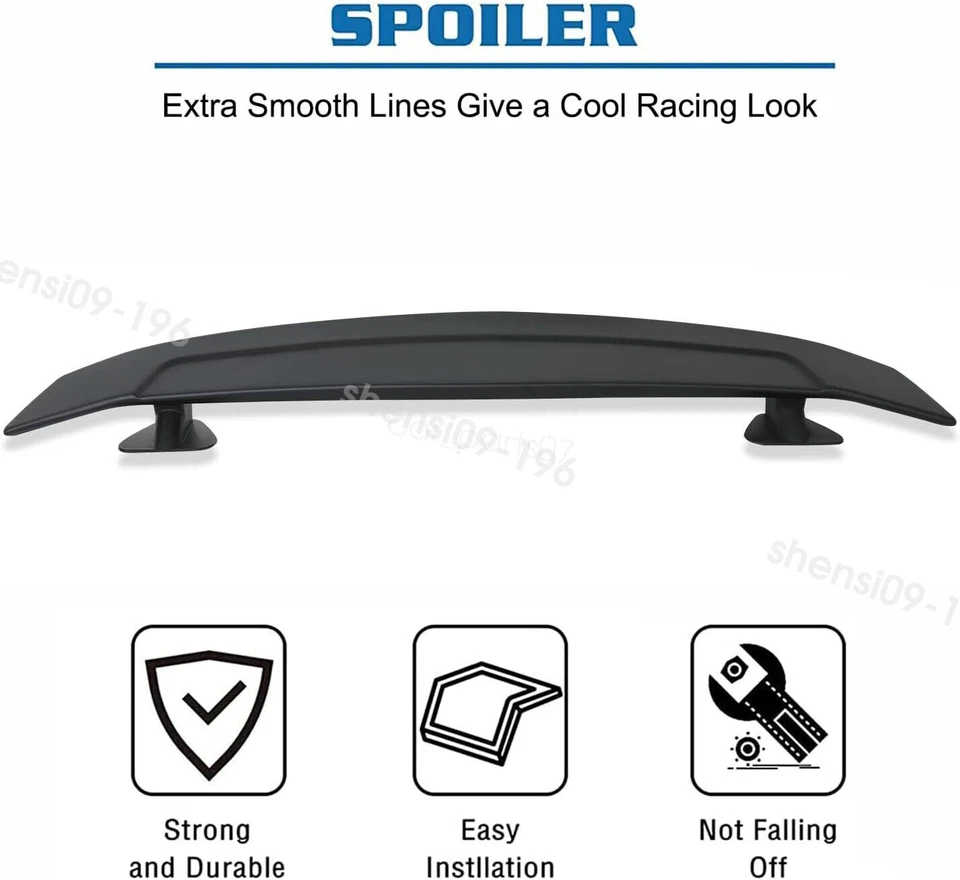 47'' Rear Trunk Spoiler Wing Lip GT-Style Matte Black For E63 2DR Coupe 650i M6 Foto 4 de 4