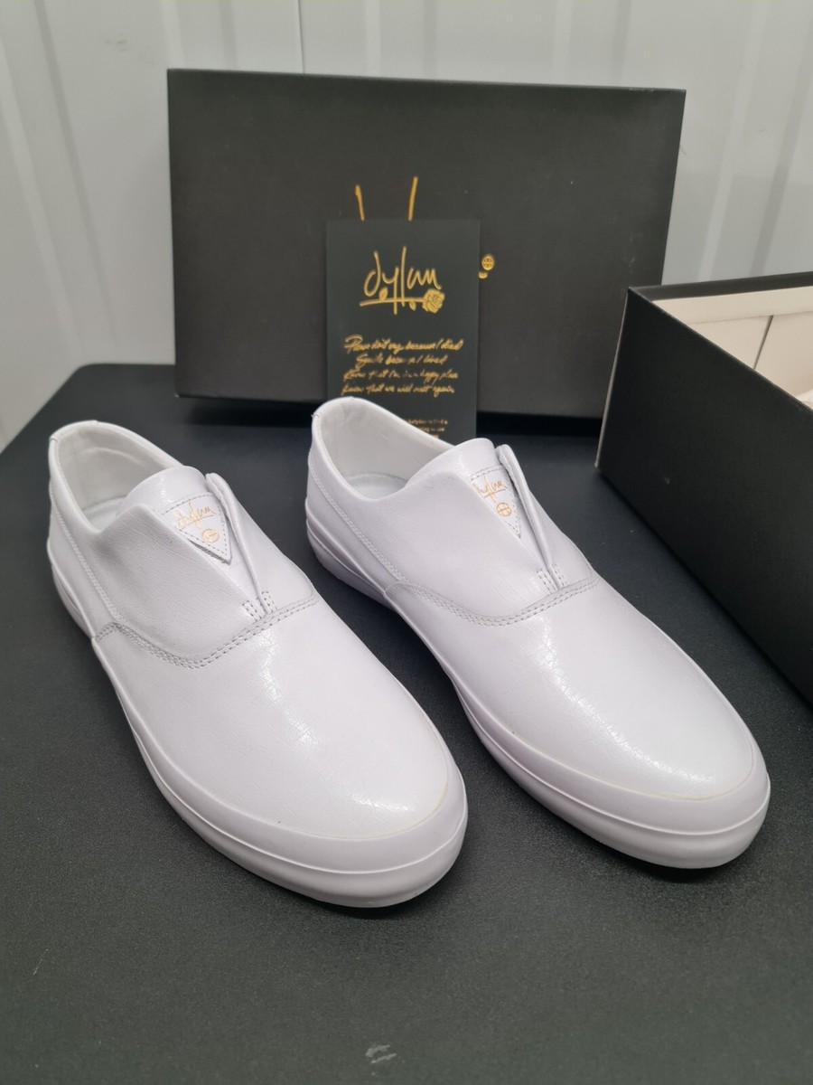 dylan rieder huf slip on uk white leather UK