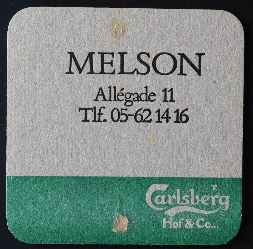 Sous-bock bière CARLSBERG Hof Melson coaster 1 - Photo 2/2