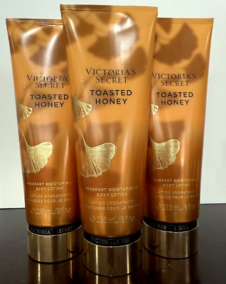Victoria's Secret Lot of 3 TOASTED HONEY Body Lotions Retired Scent