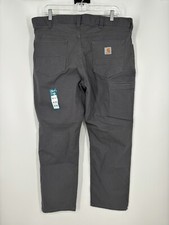 Carhartt Rugged Flex Relaxed Fit Canvas Carpenter Pants 102517 039 Size 42x30