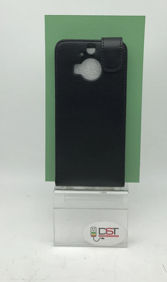 Cover Case FORCELL FLIP Verticale per HTC One M9+ Pelle Nera - Immagine 2 di 4
