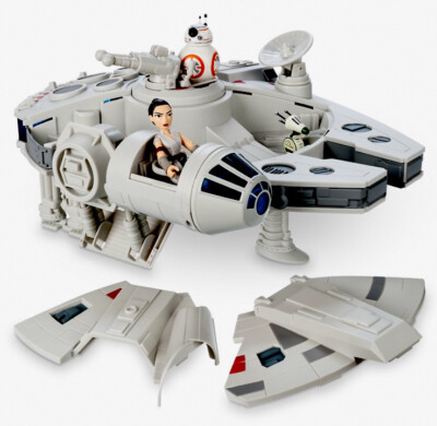 Disney Exclusive Star Wars Toy Box Millenium Falcon Play Set - Rey