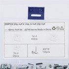 <!--F#f_0-->200pcs/set Manganese Steel U‑Clips with Self Tapping Screws Kit Assortment<!--F/-->