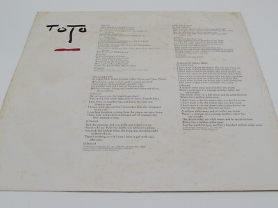 Toto Turn Back 25AP2000 W/Obi insert Poster JPN Vinyl LP S959 | eBay