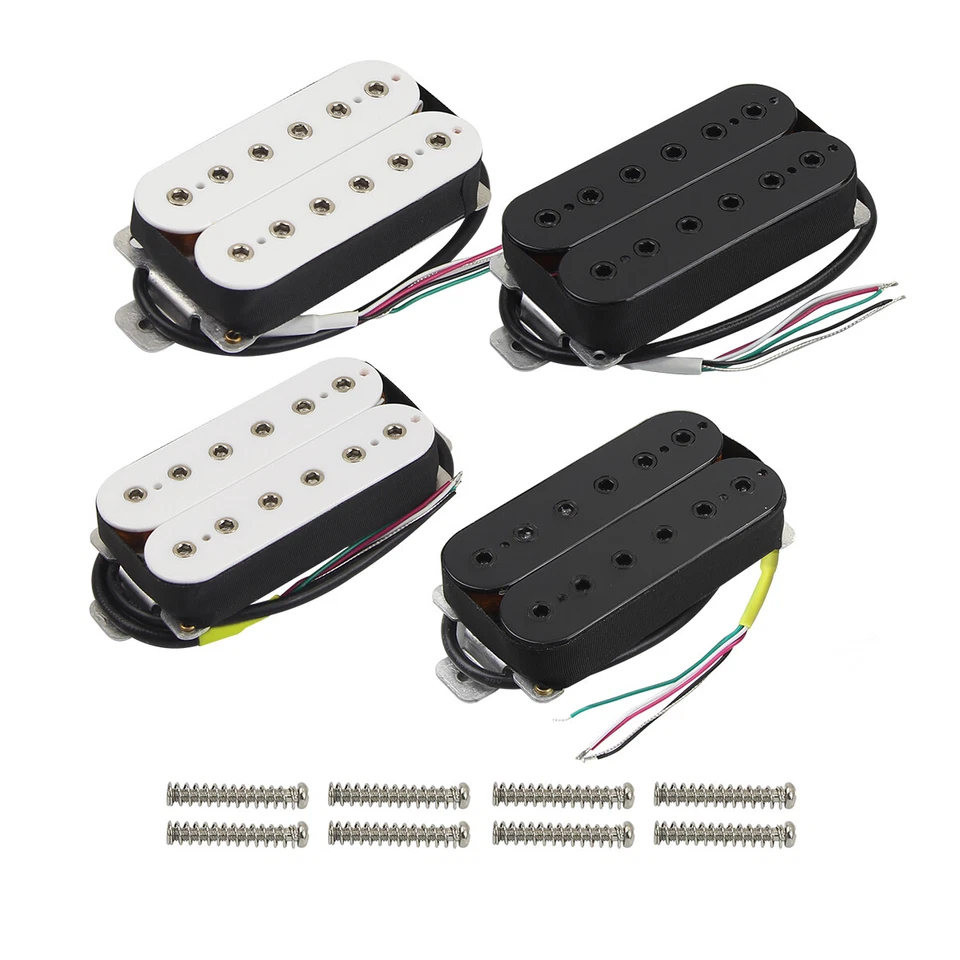 FLEOR Electric Guitar Humbucker Pickup Neck/Bridge/Set 12 Hex Poles Double coil