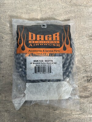 DEVILBISS DGR124 10' GEFLOCHTENER NYLON-LUFTSCHLAUCH MIT SCHNELLTRENNUNG