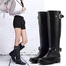 Womens Rain Snow Boots Ladies Wellington Waterproof Wellies Shoes 3-8UK 89519