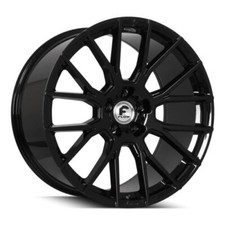 1-24 Forgiato Wheels Flow 001 Black Rims Fit 5x130 Mercedes G Wagon G63