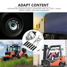 Ignition Switch with Key, 4 Position Universal Key Switch, Starter Switch 12V F