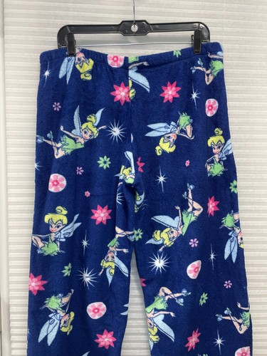 Disney Damen Pyjamahose Tinkerbell Nachtwäsche bequem weich Fleece Größe XL - Bild 6 von 9