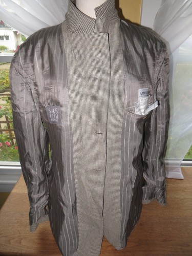 Giorgio Armani Collezioni Saks Fifth Ave Italy Wool Silk Blazer Sportcoat 42 L - Picture 10 of 12