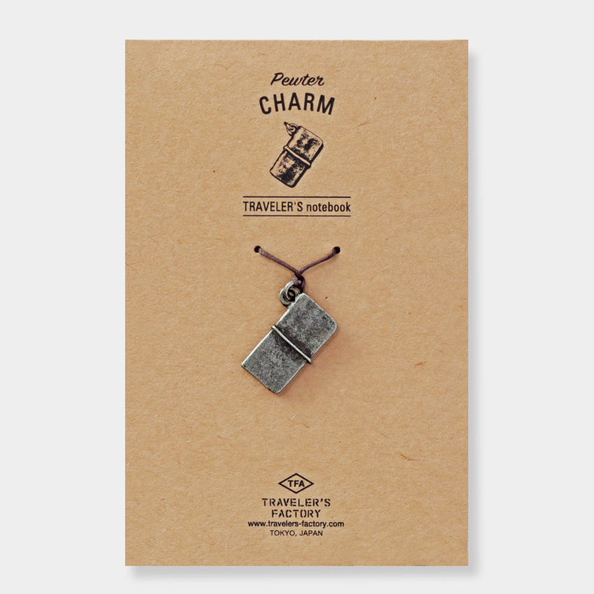 Charm (Pendentif) Traveler's Notebook – Thème Train, Caméra, Café – Édition Starbucks Japon – Argenté