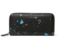 Desigual GeldböRse Sky Splatting Damen Schwarz ReißVerschluss GroßE Limited E...