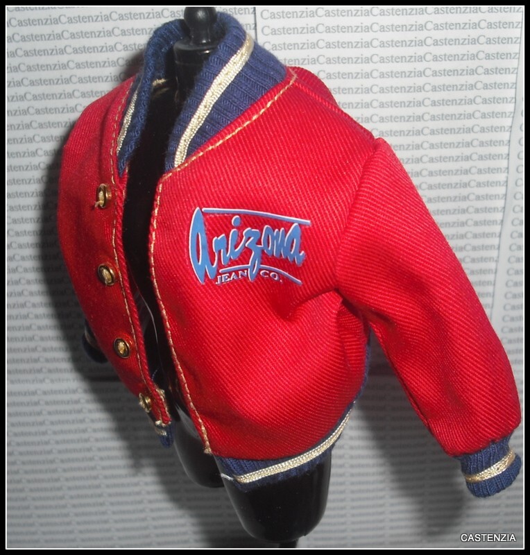 TOP BARBIE DOLL ARIZONA JEAN COMPANY RED JACKET COAT FASHION CLOTHING ACCESSORY
