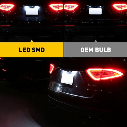 AUXITO For 2013-2020 Fiat 500 Maserati Levante LED License Plate Light Tag Bulbs - Picture 2 of 12