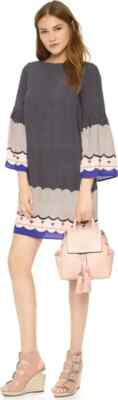 RARE COLOR!! Tory Burch Thea Mini Leather Backpack, SPICED CORAL Pebbled Leather