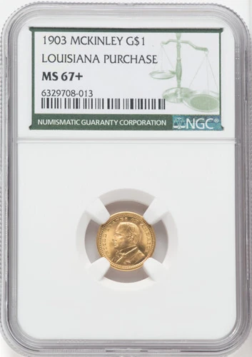 MCKINELY 1903 Gold Commemorative G$1 NGC MS67+