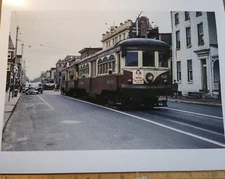 1954 Media Pennsylvania Philadelphia 8.5x11 Color Trolley PA Transit PTC Photo