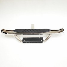 36 Long 2 Receiver Trailer Tow Hitch Bar Drop Step Chrome Truck Bed Universal