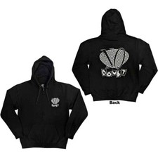 No Doubt Unisex Zipped Hoodie: Checker Logo Back Print
