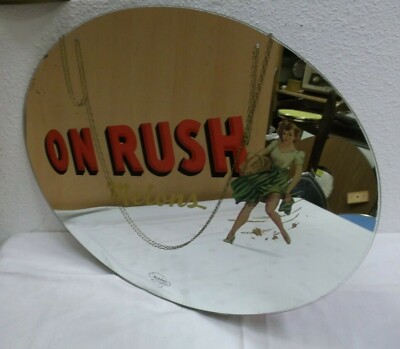 40er 50er  Werbespiegel On Rush Melones Reklame USA  Pin Up 47x63 40s 50s 