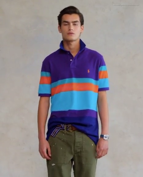 【COOR】 Multicolor striped polo shirt / 追跡付 Polo Ralph Lauren Polo Shirt Striped Color Block Size XL | eBay