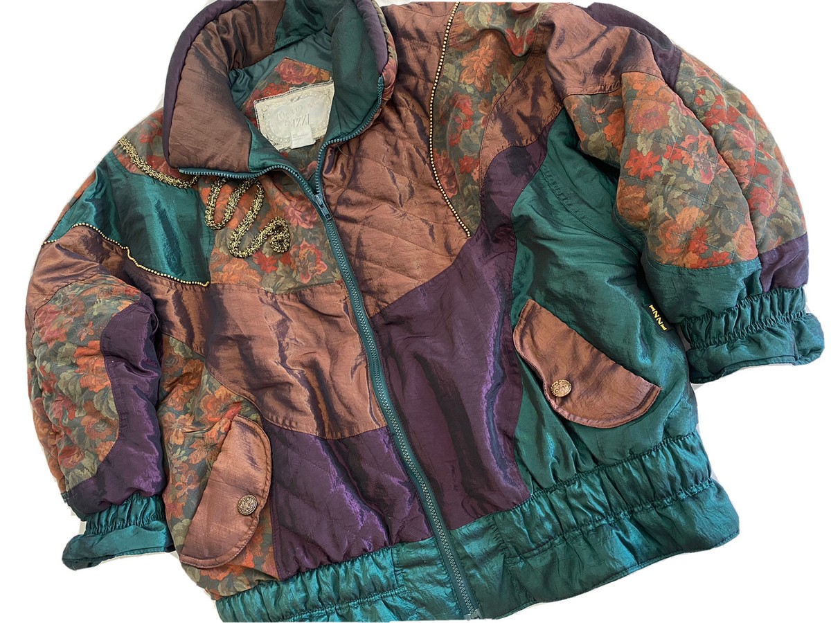 Vintage Jacket Coat Innovations IZZI Collage Size Medium Vintage Jacket Coat Innovations IZZI Collage Size Medium