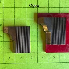 5/16 Corrugated High Speed Steel Molding Knives - Base Cap Profile -