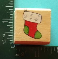 CHRISTMAS STOCKING Rubber Stamp