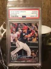 2018 Topps Update Juan Soto RC #US300 PSA 10 Gem Mint Nationals Rookie Card