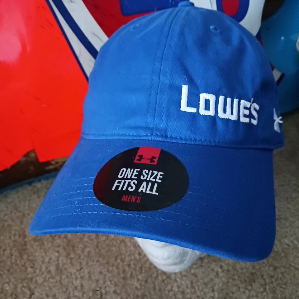 Sombrero emitido por el equipo Hendrick Motorsports Lowe's 48 Jimmie Johnson UA carreras NASCAR Foto 2 de 4