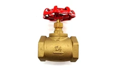 New LANSDALE GLOBE VALVE 1 1/2" Brass 200 PSI WOG threaded 1.5"
