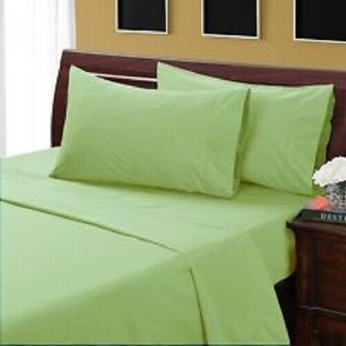 1200TC Egyptian Cotton RV CAMPER & BUNK Sheet Set Sage Solid All Sizes