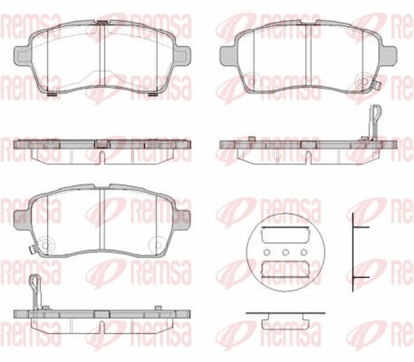 Remsa Bremsbelagsatz Scheibenbremse 1833.02 FüR Ignis Mf Suzuki 3 Ff ATK412-image
