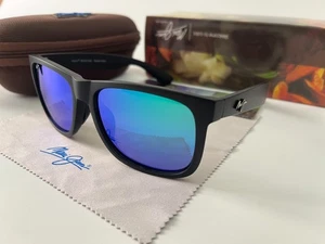 Maui Jim RED SANDS Cadre noir mat + Lunettes de soleil polarisées vertes