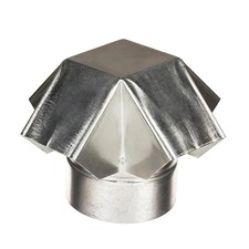 Roof Vent Cap Galvanized Steel 3 Inch Durable Rain Snow Debris Protection