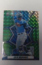 2022 Panini Mosaic - Rookies Julio Rodriguez #274 Green Mosaic Prizm (RC)